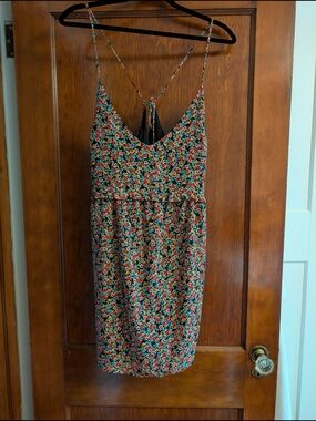 Park & Fifth Floral Spaghetti-Strap Summer Mini Dress Size XL